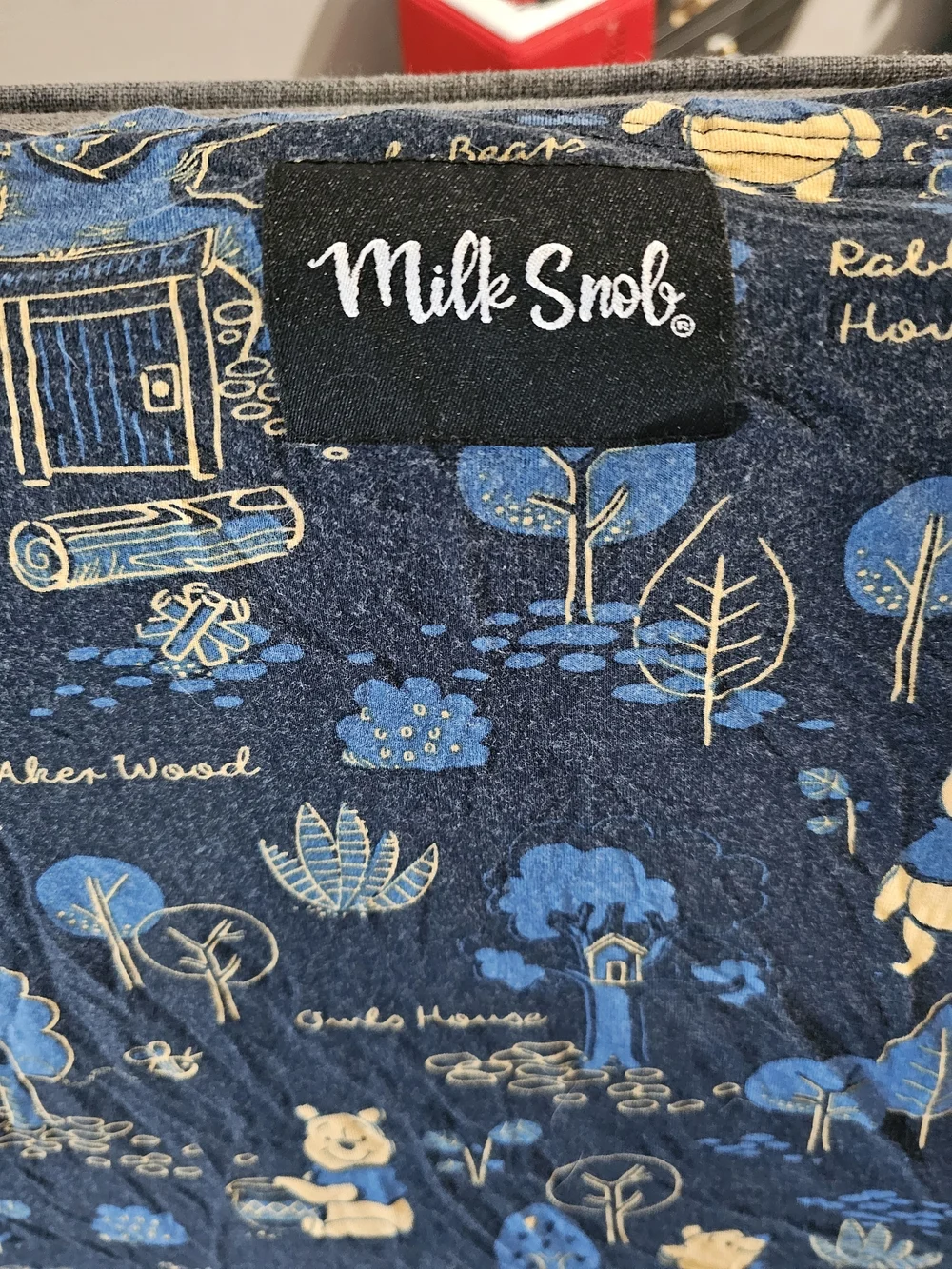 Blue Winnie the Pooh Milk Snob Cover